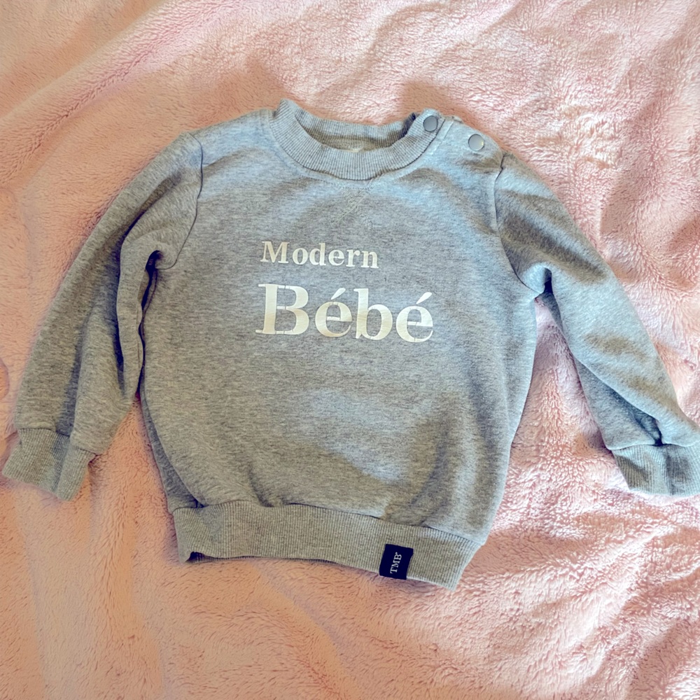 Todays modern bebe sweatshirt 2-3 years